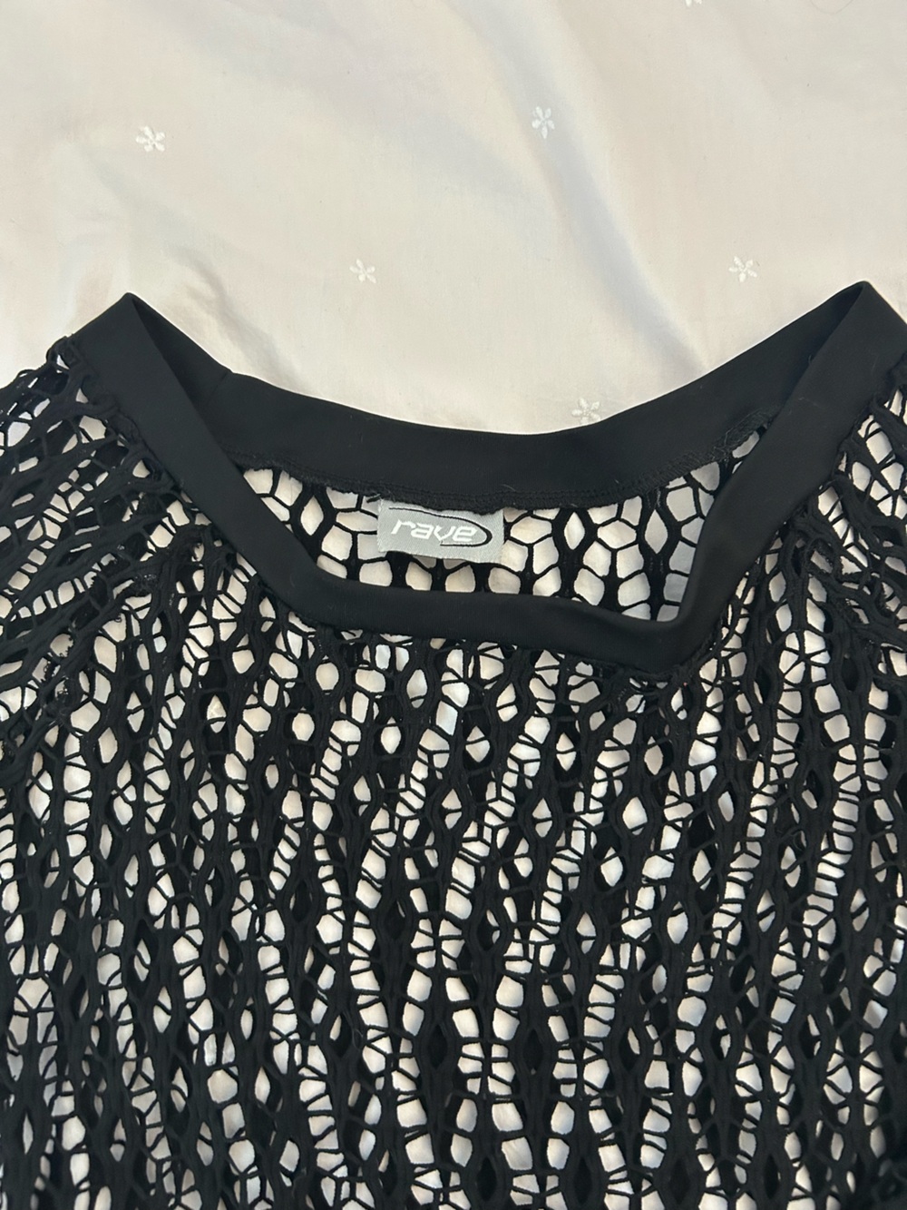 Y2K Rave Fishnet Top - Picture 2 of 3